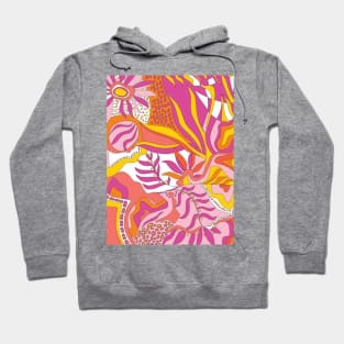 Abstract Floral Hoodie